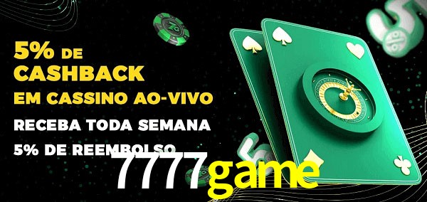 Promoções do cassino ao Vivo 7777game